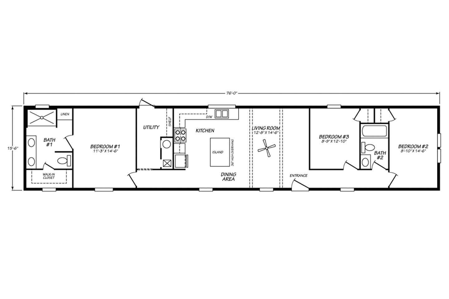 Palm Harbor 16763T Floor Plan